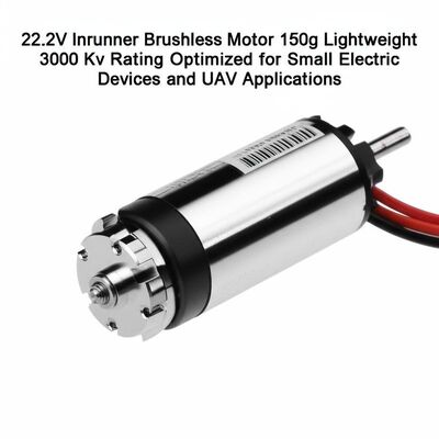 22.2V Inrunner Brushless Motor 150g Lightweight 3000 Kv Rating Optimized for Small Electric Devices and UAV Applications