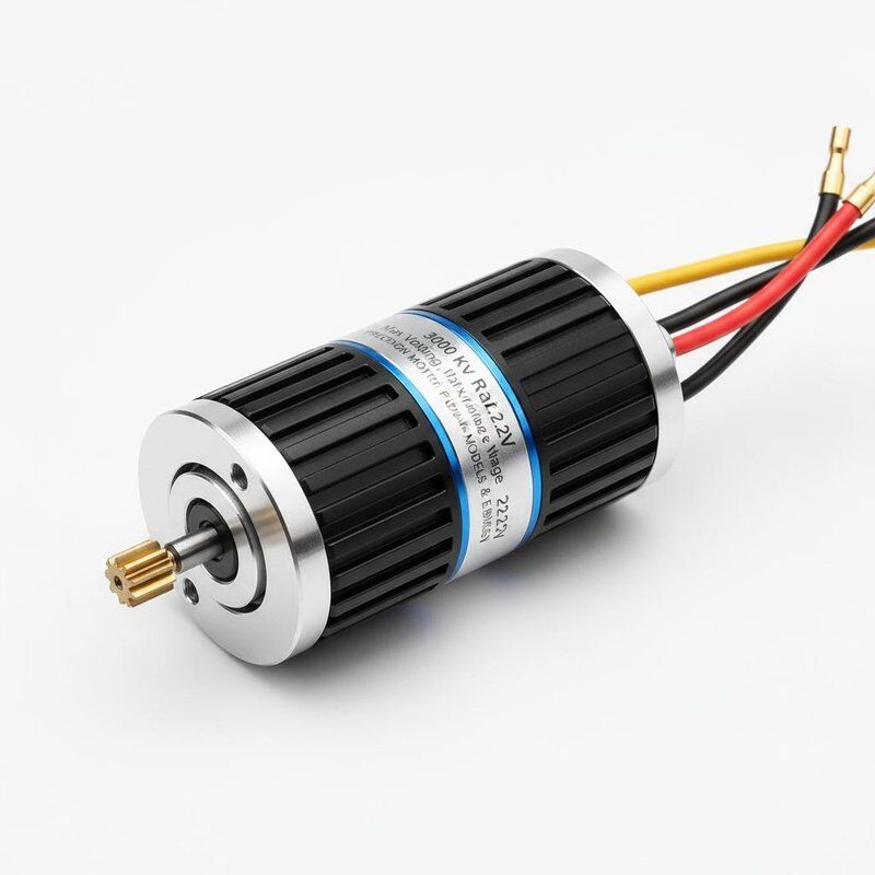 3000 Kv Rating Inrunner Brushless Motor Max Voltage 22.2V Precision Motor Designed For UAVs RC Models And Electric Bikes